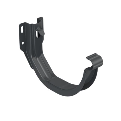 BRYZA STAL Uchwyt doczołowy do rynien 150 mm - CIEMNY GRAFIT